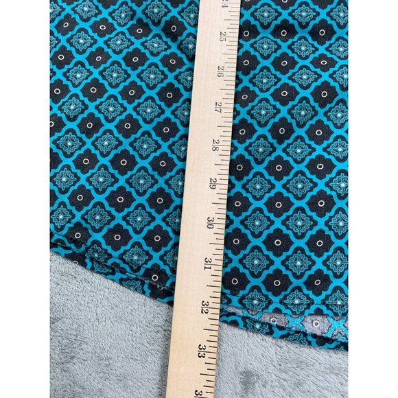 Vintage Wrangler Wrancher Pearl Snap Shirt Men 2XT Blue Geometric Western Tall - Picture 6 of 8